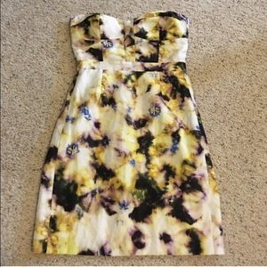 J. Crew strapless printed dress